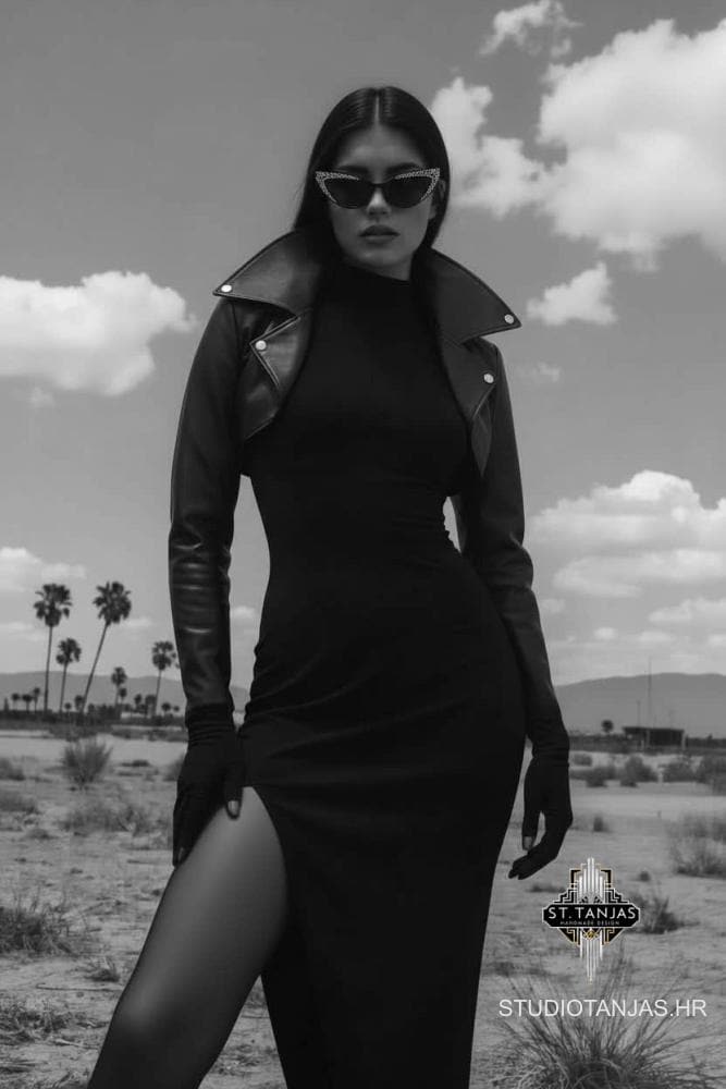 LYNX Leather Bolero Jacket