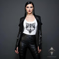 Bolero jacket with zippers