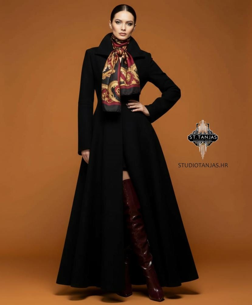 AGATHA Wool Longline  Duster Coat