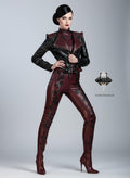 LEELEE Unique Leather Biker Jacket
