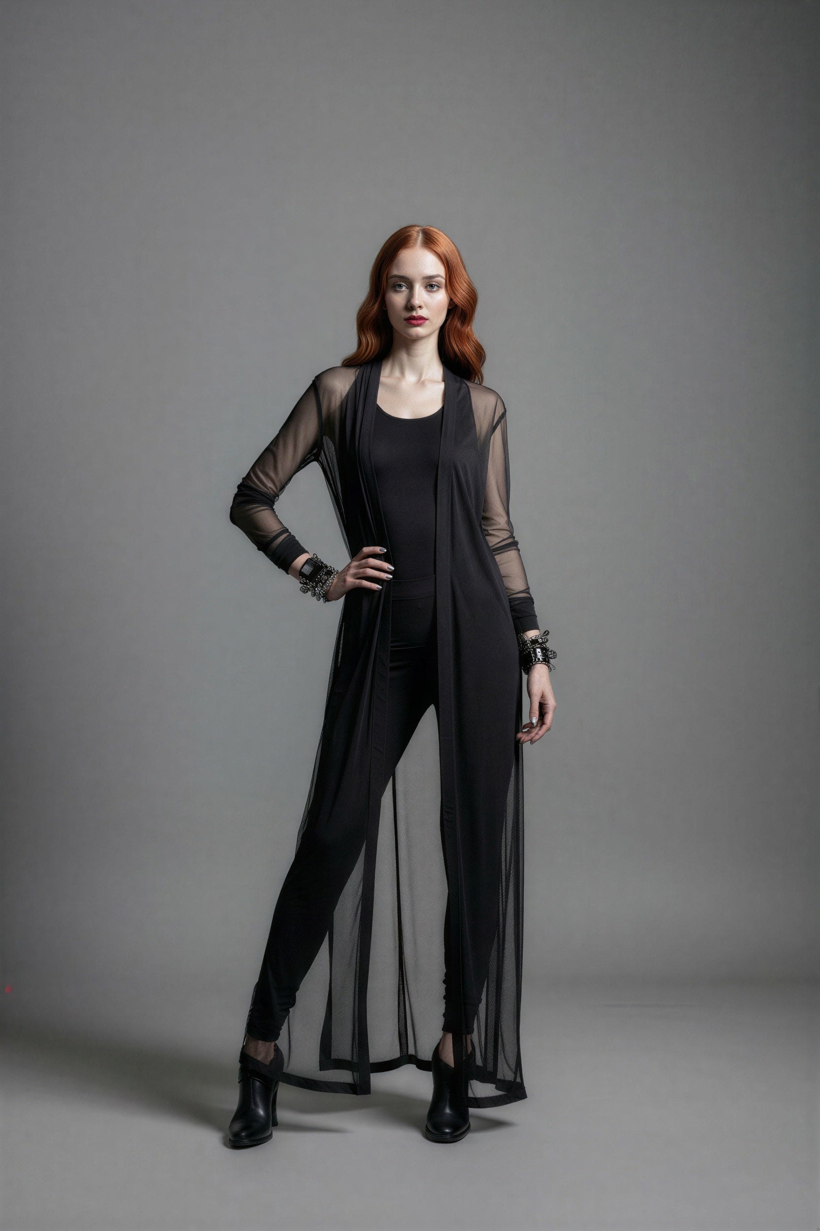 Neo Noir Sheer Duster