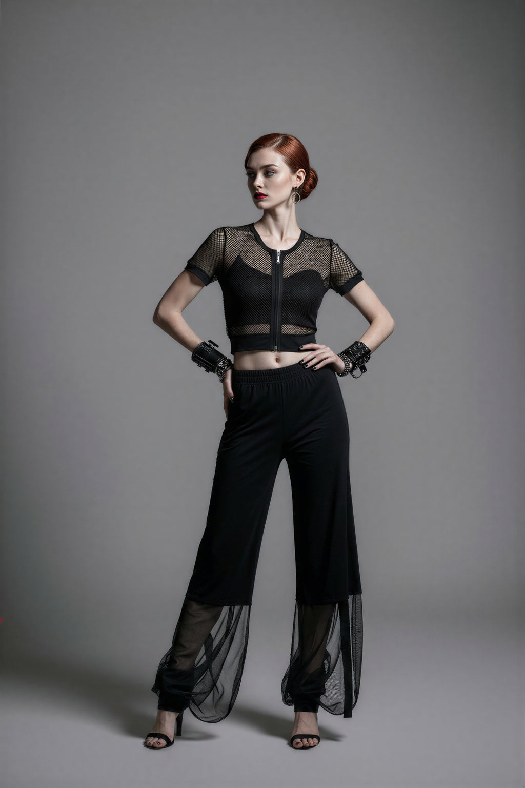 Aurora Neo Noir Overlong Pants