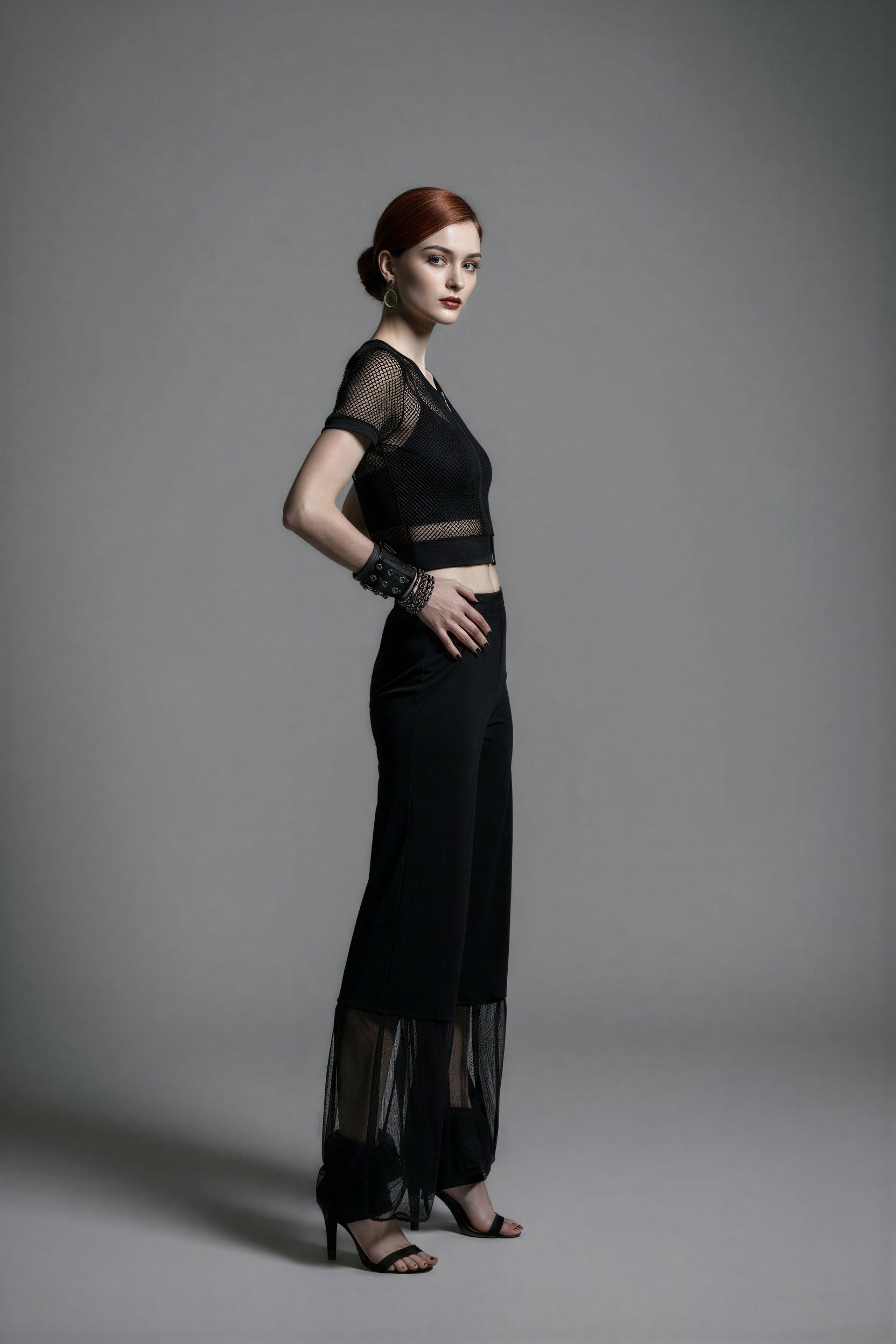 Aurora Neo Noir Overlong Pants