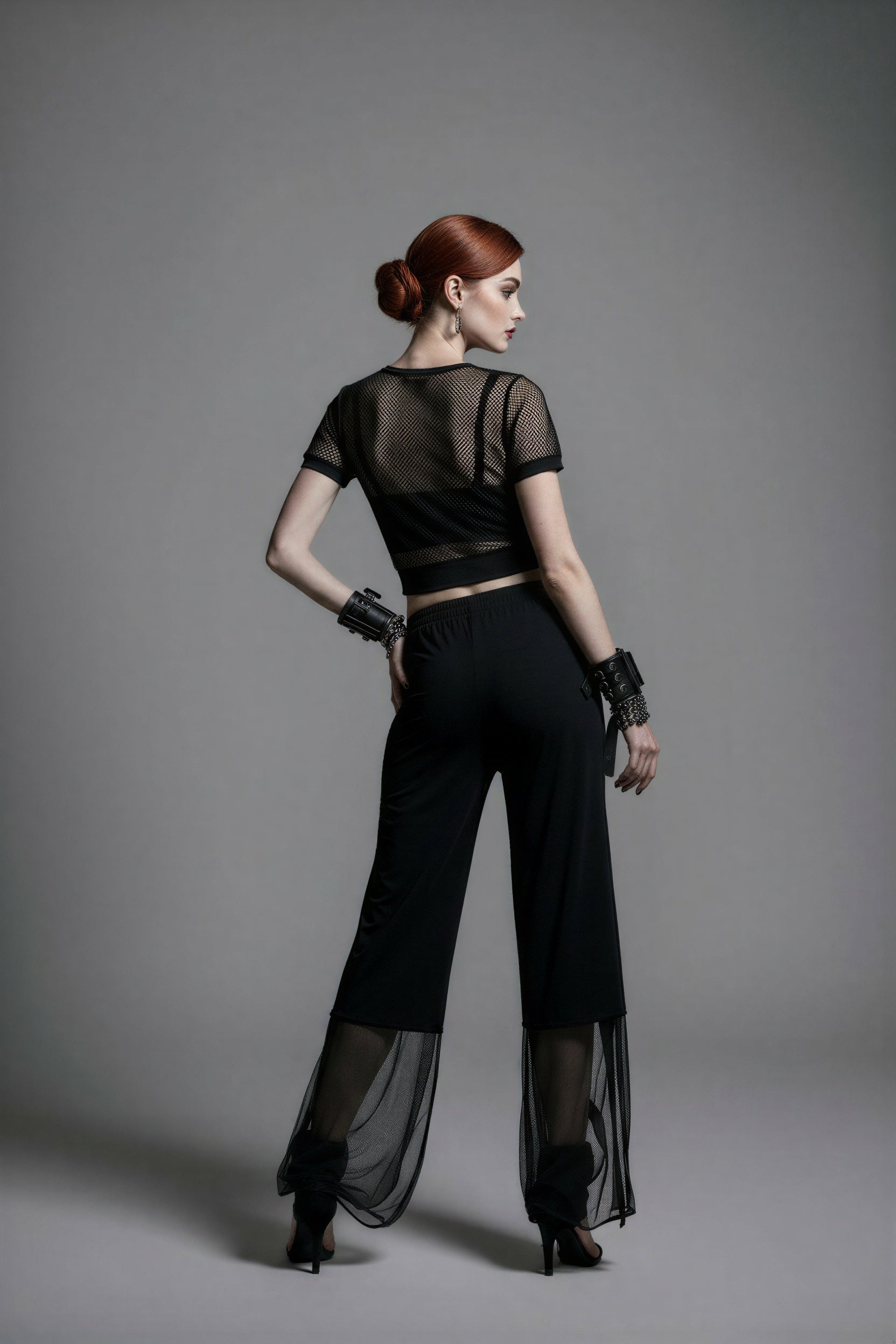 Aurora Neo Noir Overlong Pants