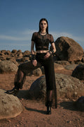 Aurora Neo Noir Overlong Pants