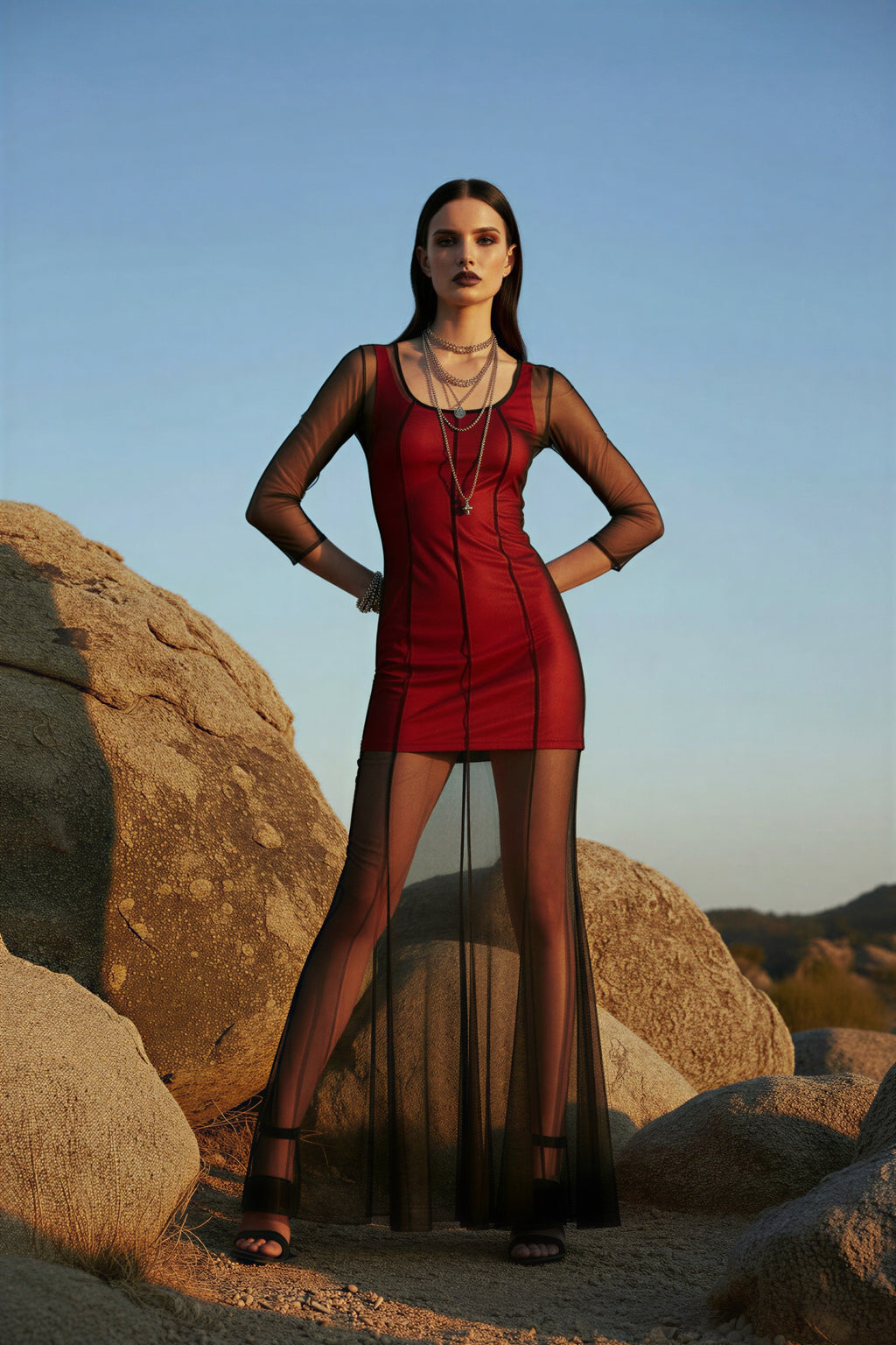 Aurora X-ray sheer overdress