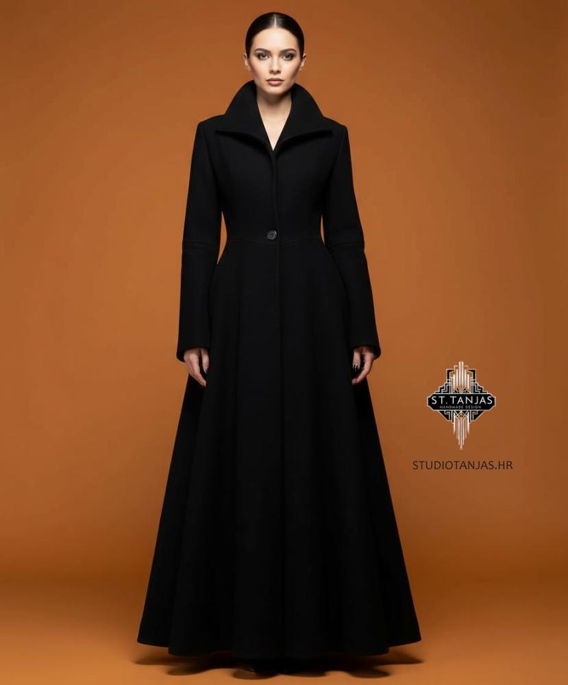 AGATHA Wool Longline  Duster Coat
