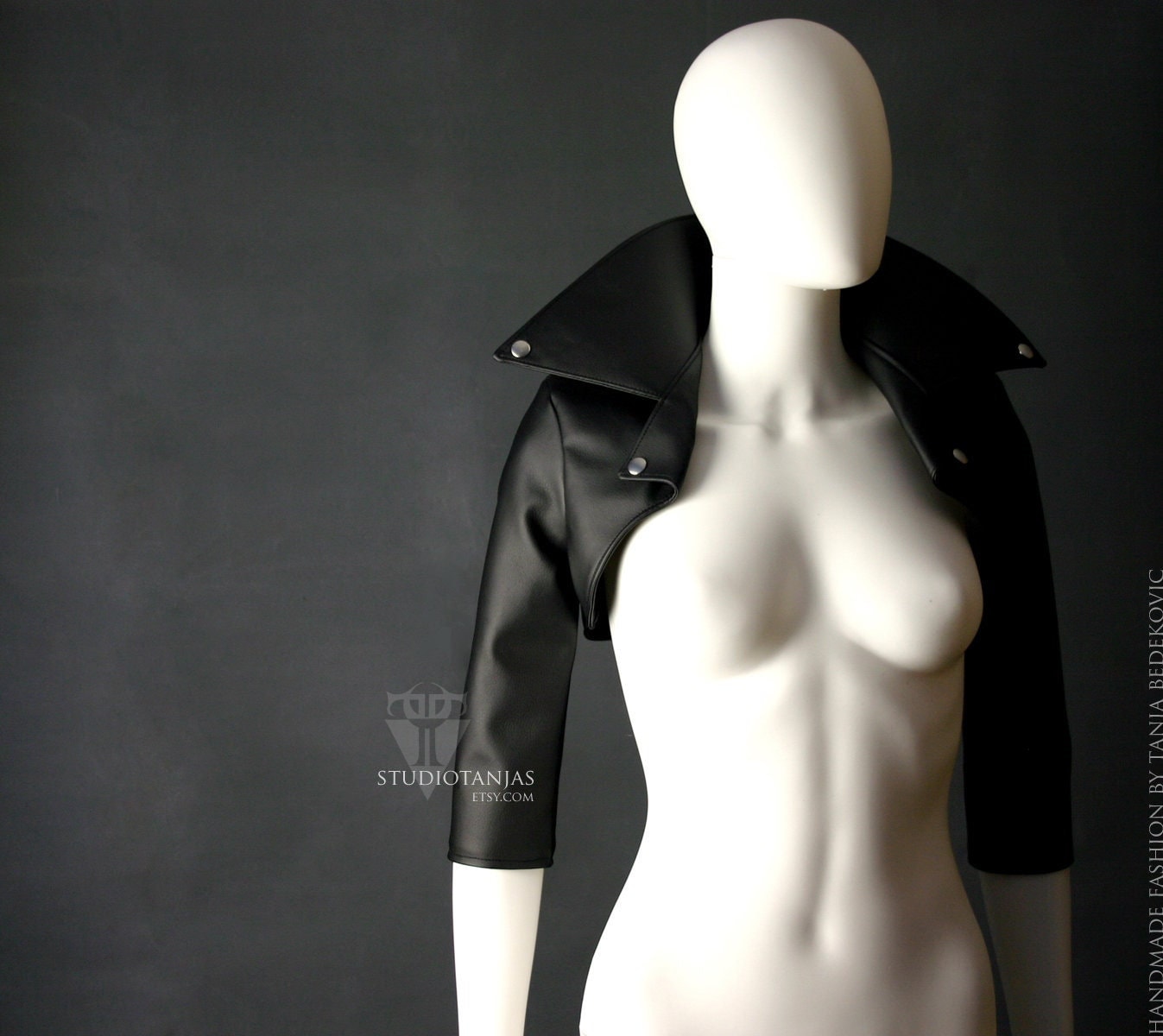 LYNX Leather Bolero Jacket