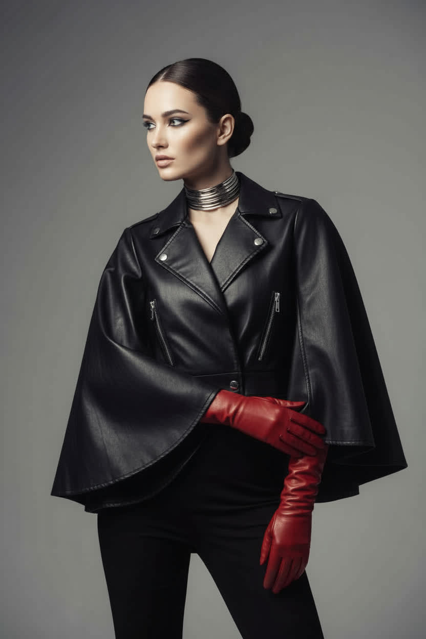 NOCTURIA Biker-Cape Jacket