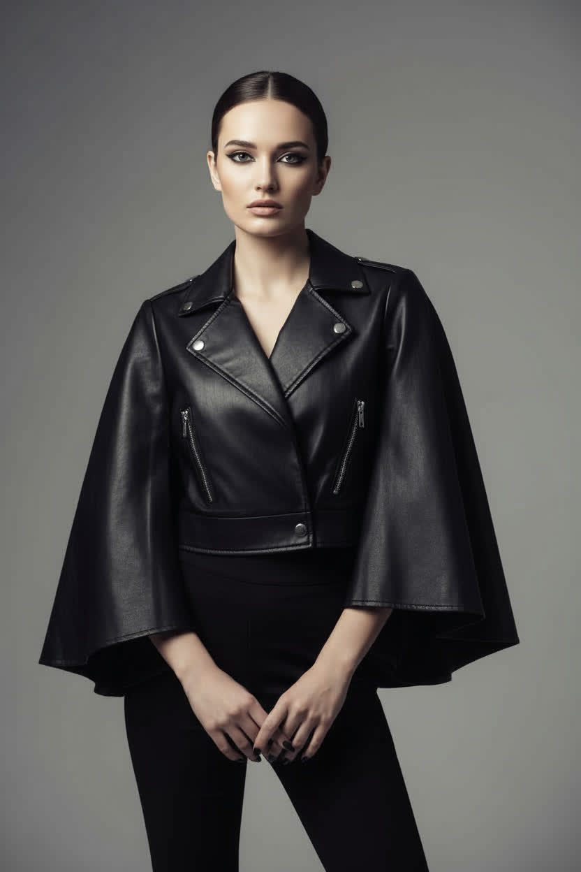 NOCTURIA Biker-Cape Jacket