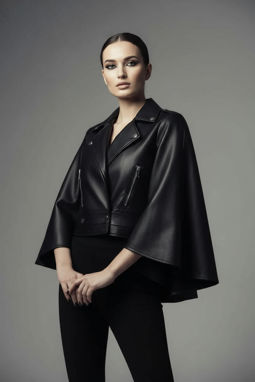 NOCTURIA Biker-Cape Jacket
