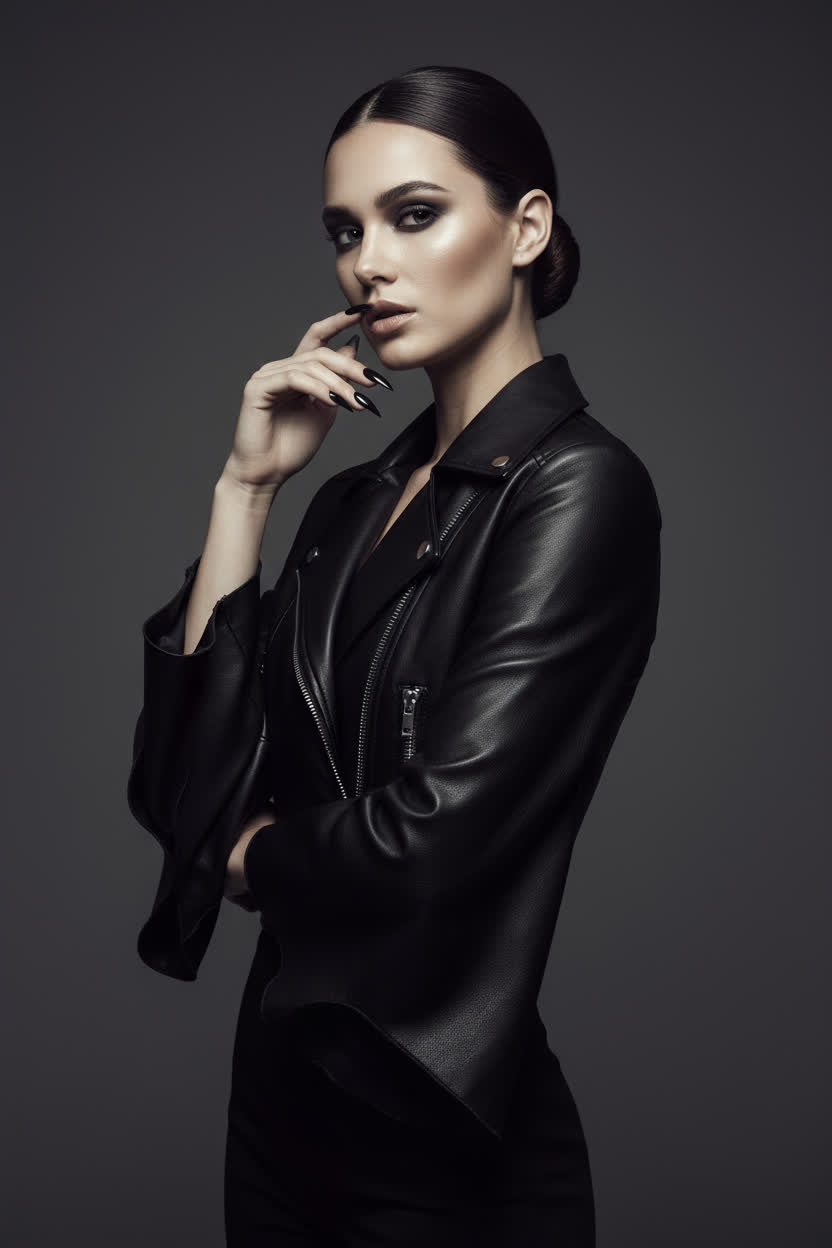 NOCTURIA Biker-Cape Jacket