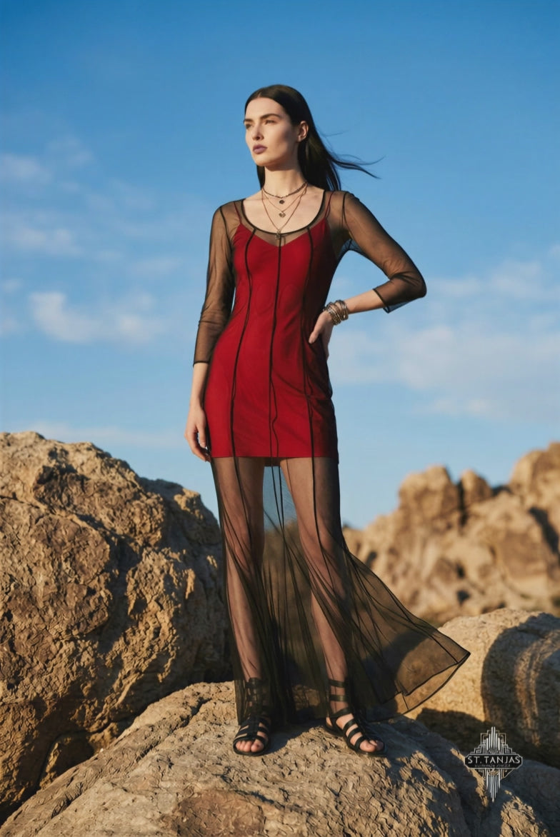 Aurora X-ray sheer overdress