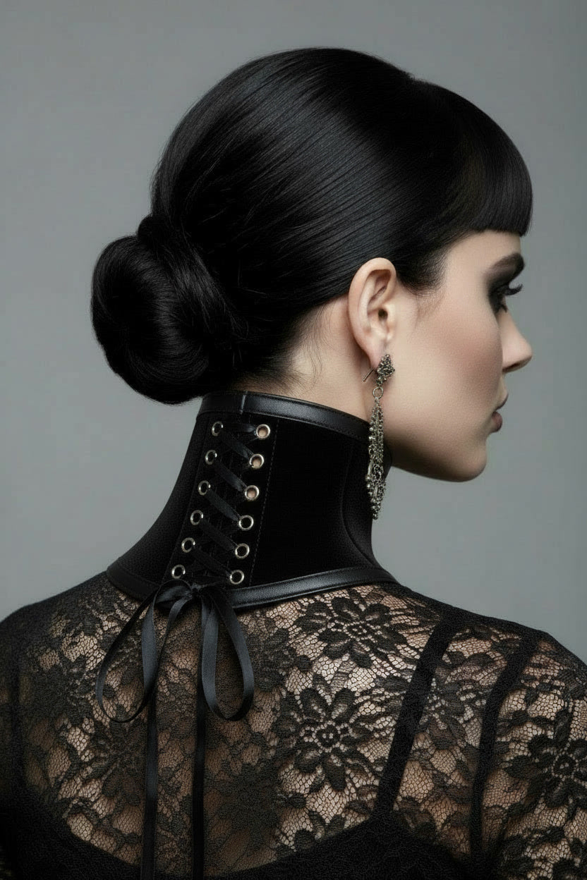 URALIA Velvet Neck Corset