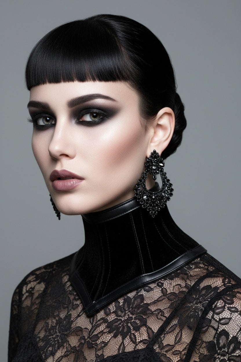 URALIA Velvet Neck Corset